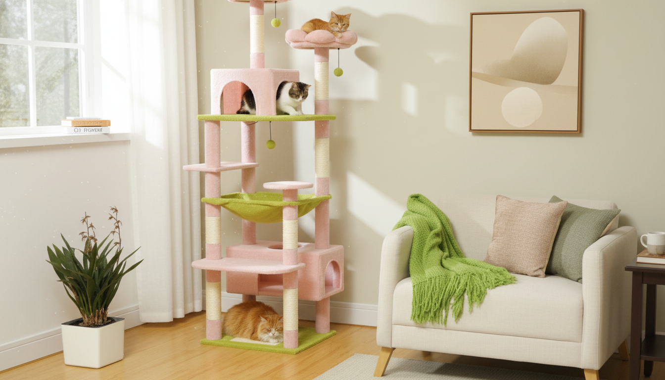Cat Tree Towers: Stable Indoor Climbing for Cats