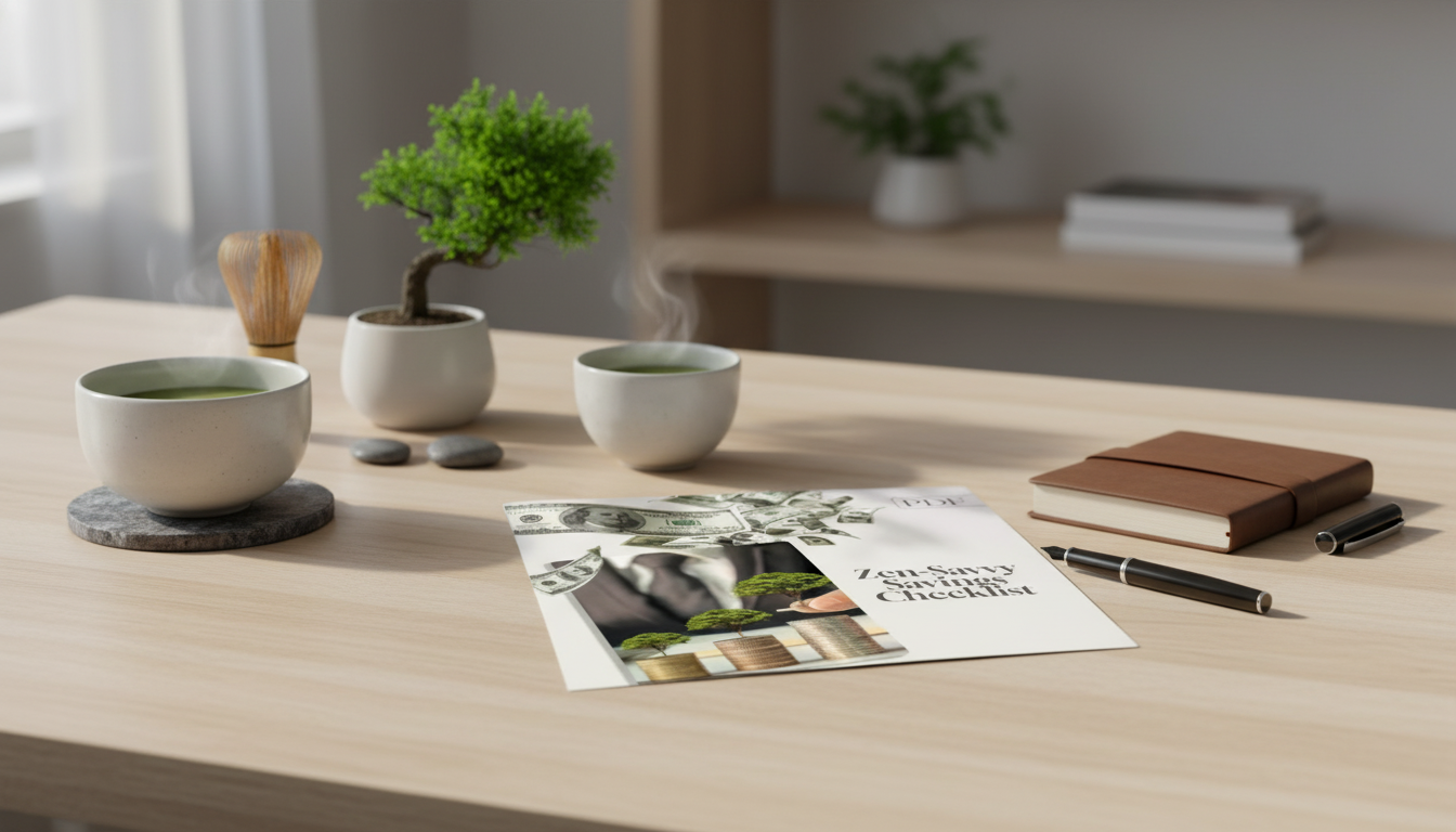 Zen Minimalist Savings Checklist for Calm Wealth Building