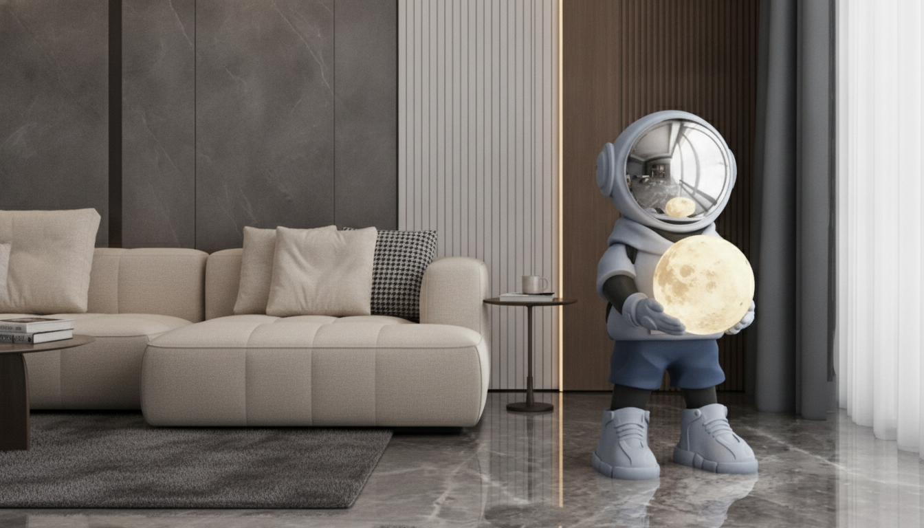 Astronaut Resin Sculpture with Sound & Light (Luxury)