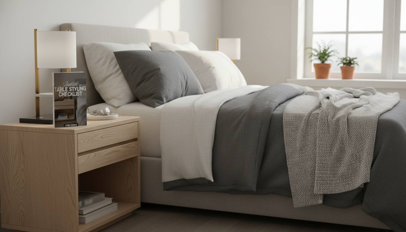 Minimal Nightstand Checklist: Calm Bedside Table Setup