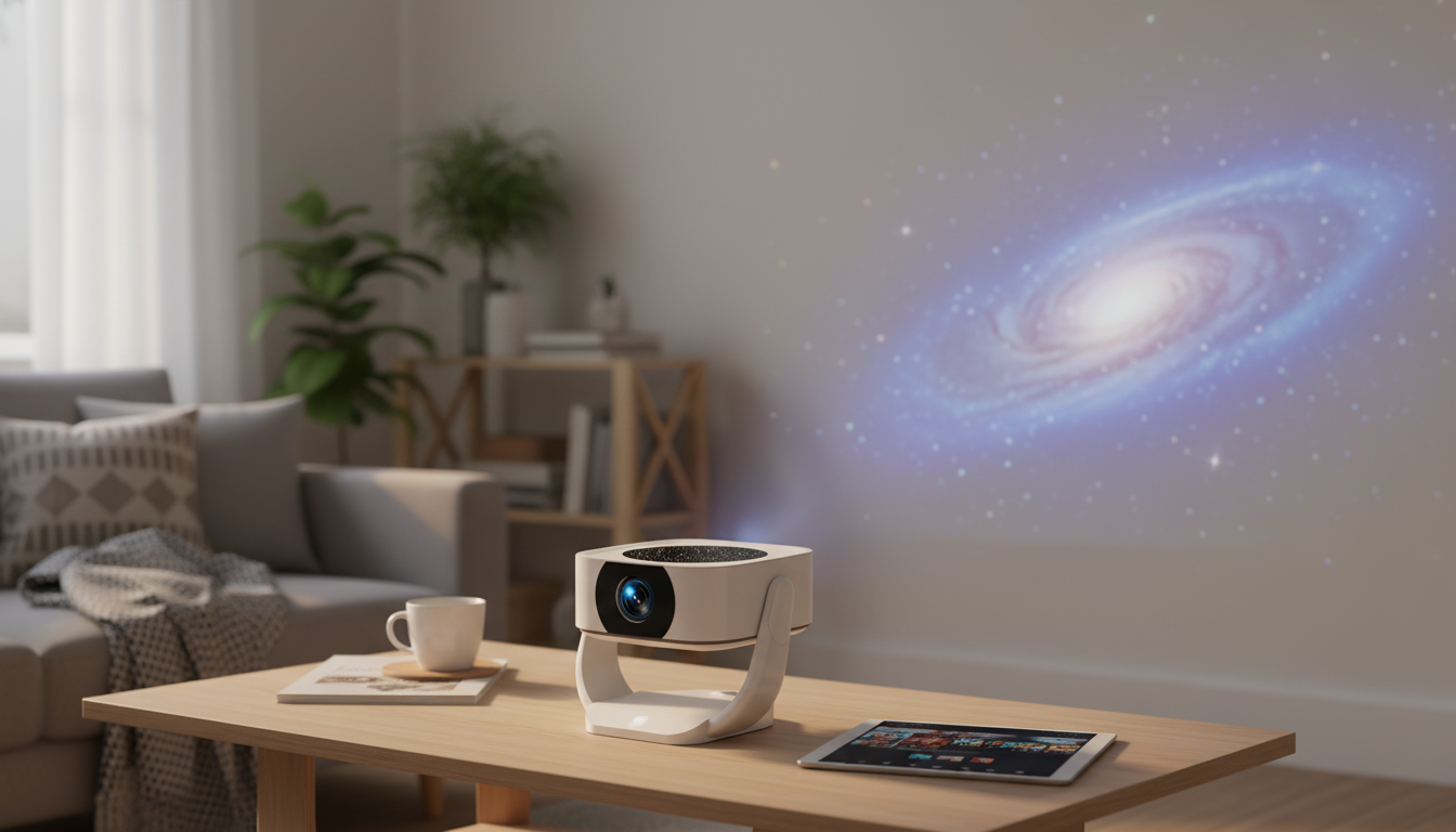 Portable 4K WiFi LED Projector with Android 13