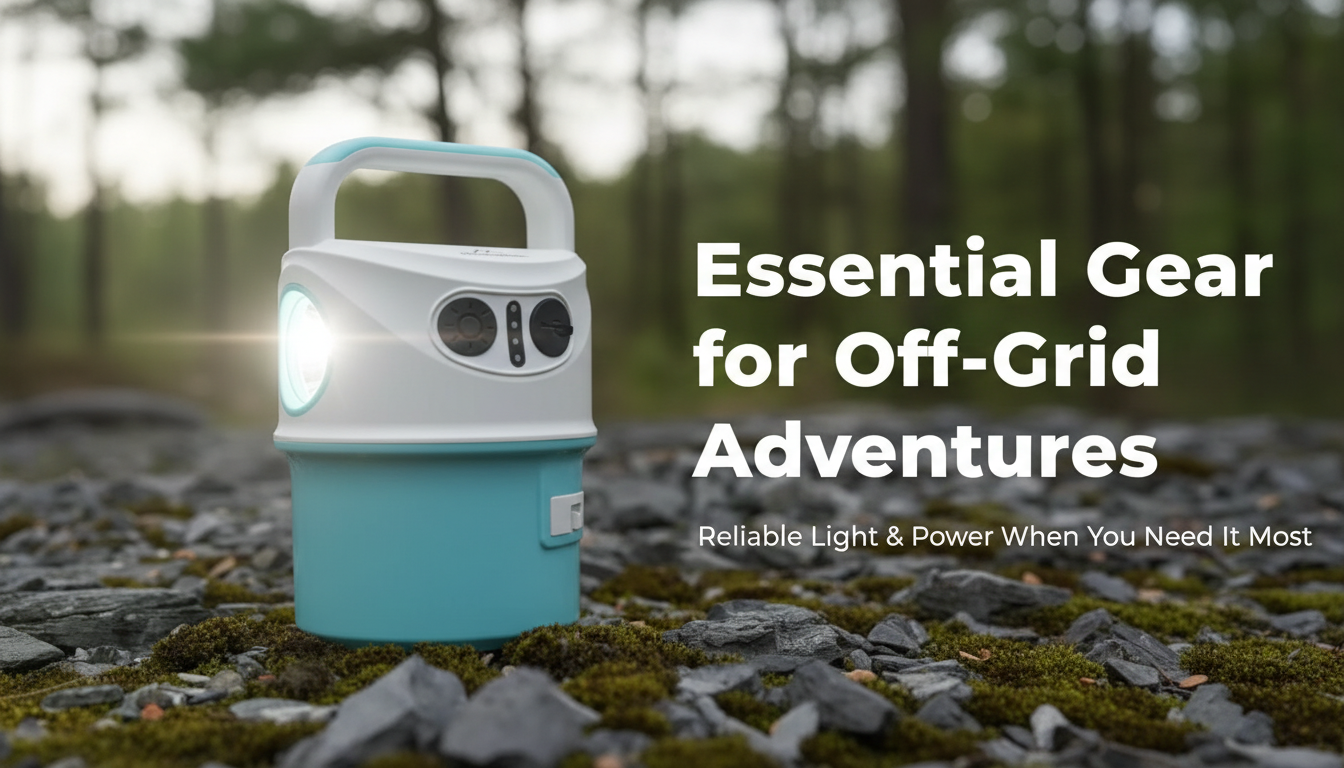 USB Rechargeable Camping Lantern + 10m Light Strip