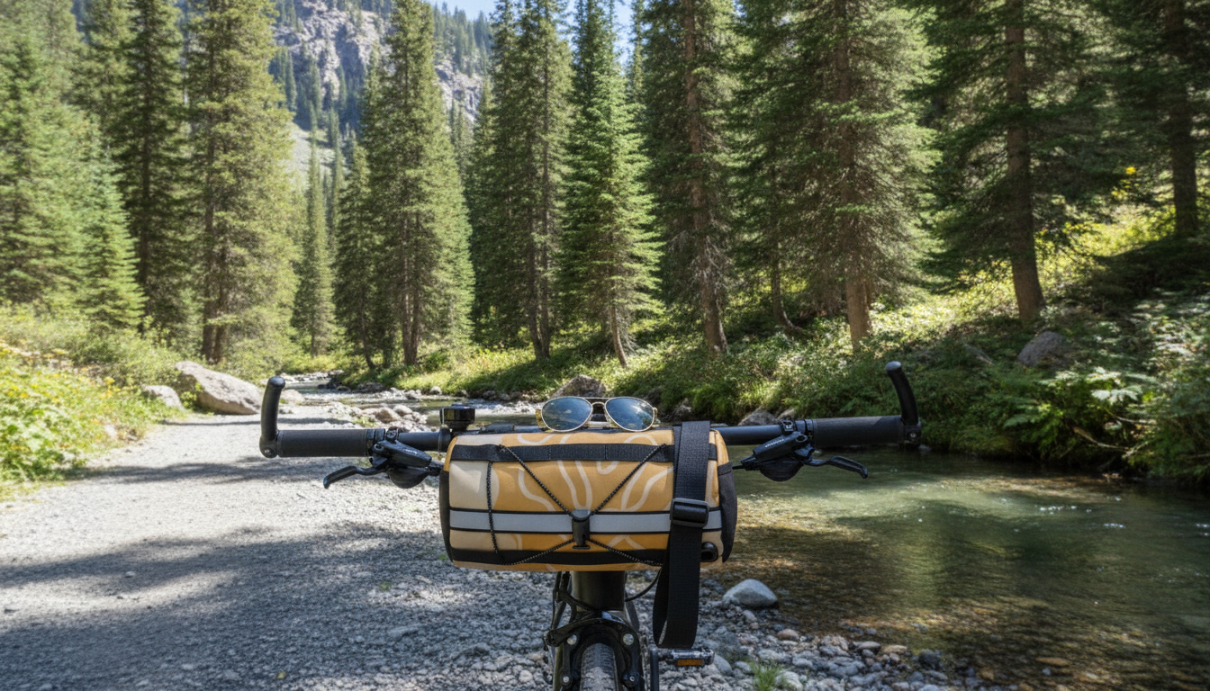 2L Water-Repellent Handlebar Bag That Turns Shoulder Bag