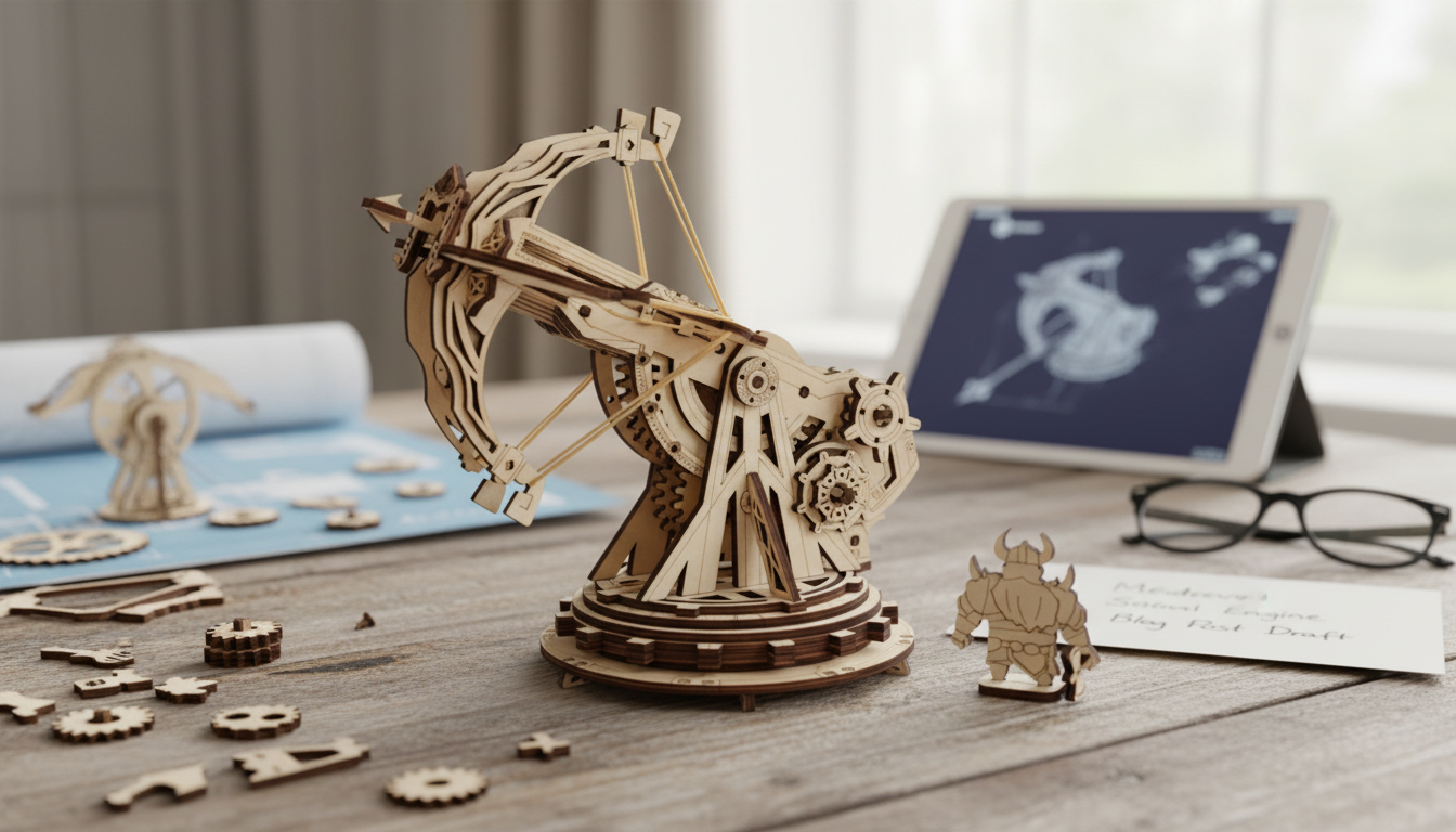 Build a Medieval Siege Engine: 3D Wooden Puzzle Guide