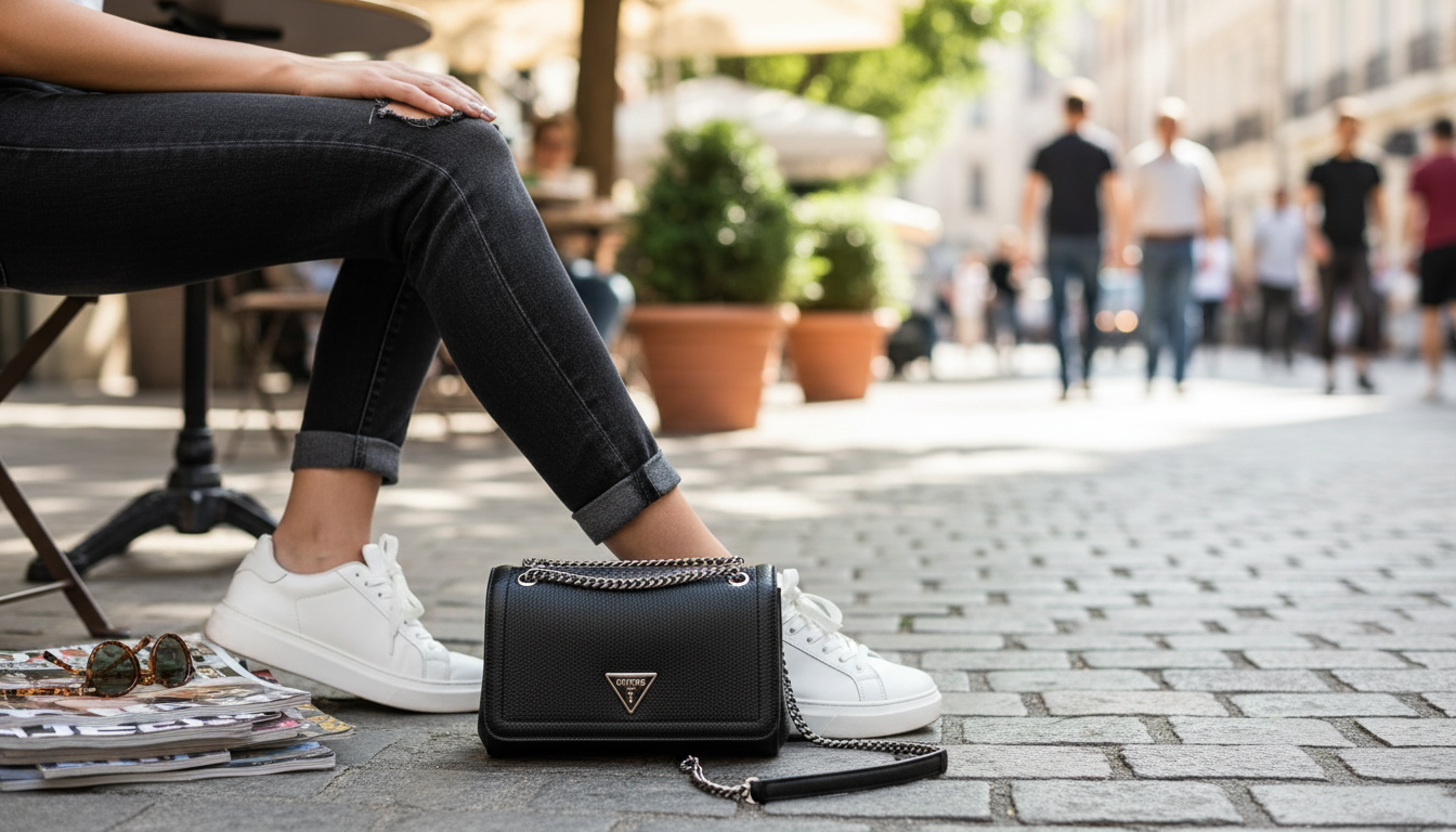 GUESS Women’s Black Shoulder Bag: Everyday Style Guide