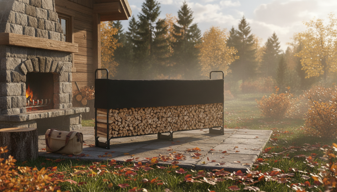 Half-Cord Firewood Rack: Heavy-Duty Cover & Airflow Tips
