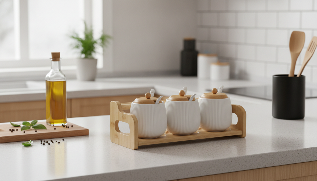 Nordic Ceramic Seasoning Jars for a Calm, Tidy Counter
