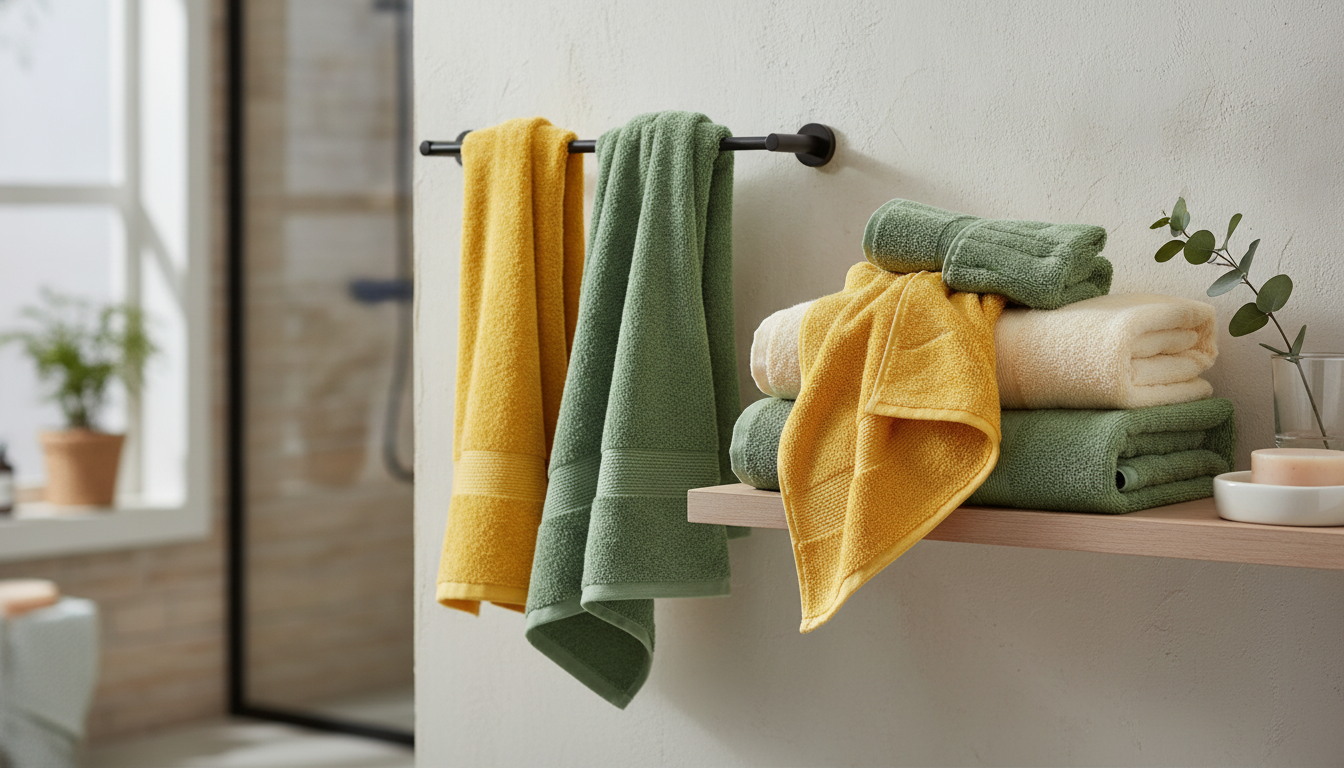 Plush 14x29 Cotton Towel: Quick-Dry, Super Absorbent