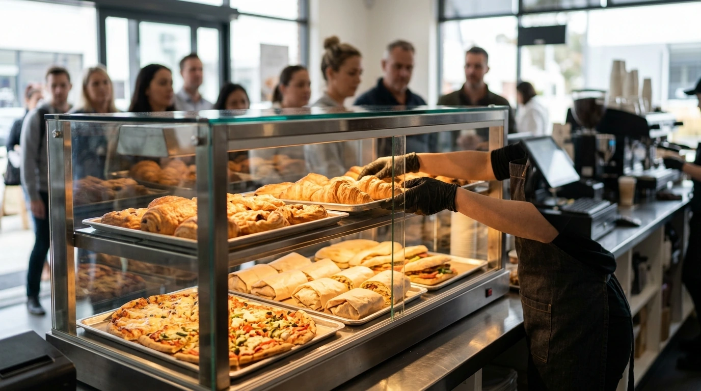 Commercial Food Warmer Display: Hot, Visible, Ready Sales