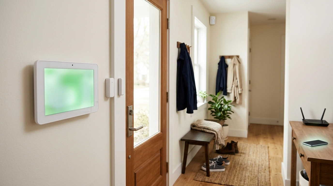 WiFi + 4G Touchscreen Home Alarm With Long-Life Sensors