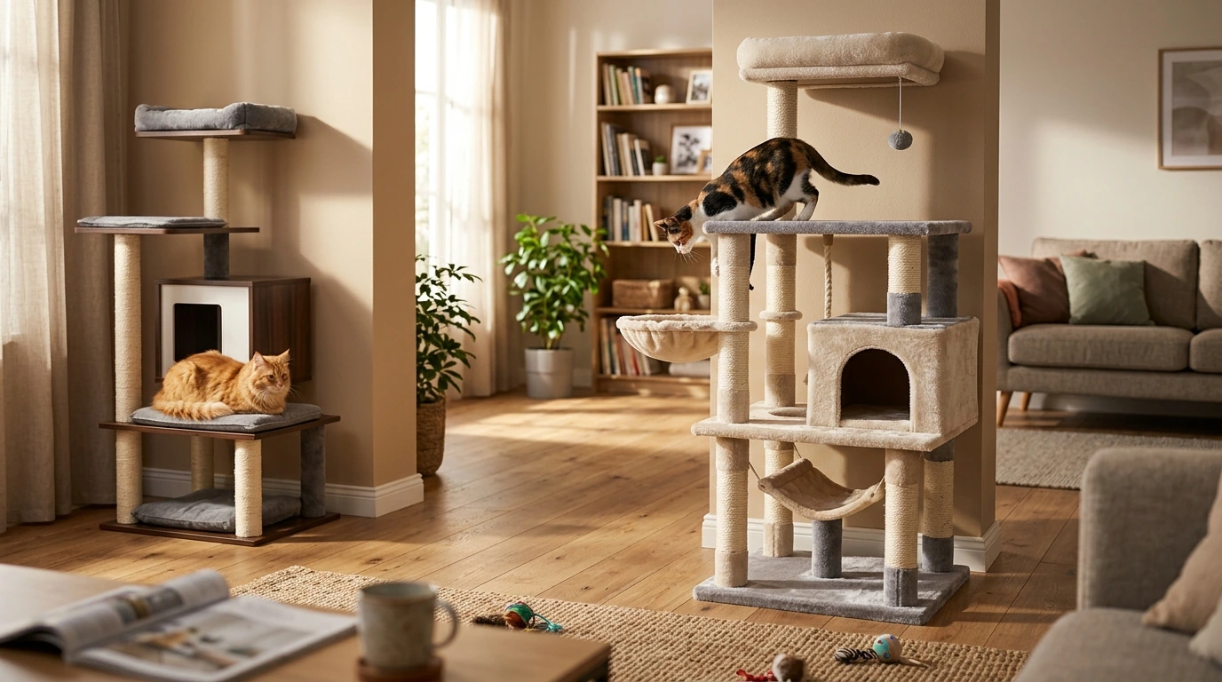 Two Cats, One Cat Tree or Two? A Calm-Home Guide