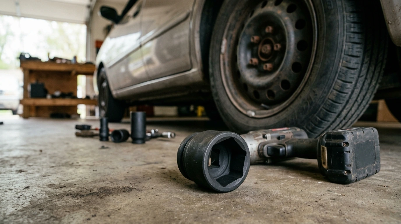 1/2" Drive 6-Point Impact Socket Set: Cr-V, Easy-Read