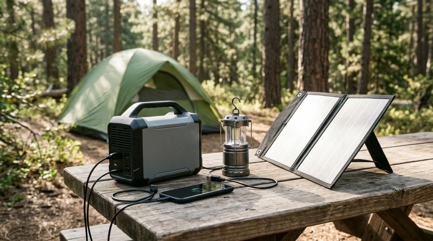 150W 166Wh Solar Power Station: Camping & Outage Backup