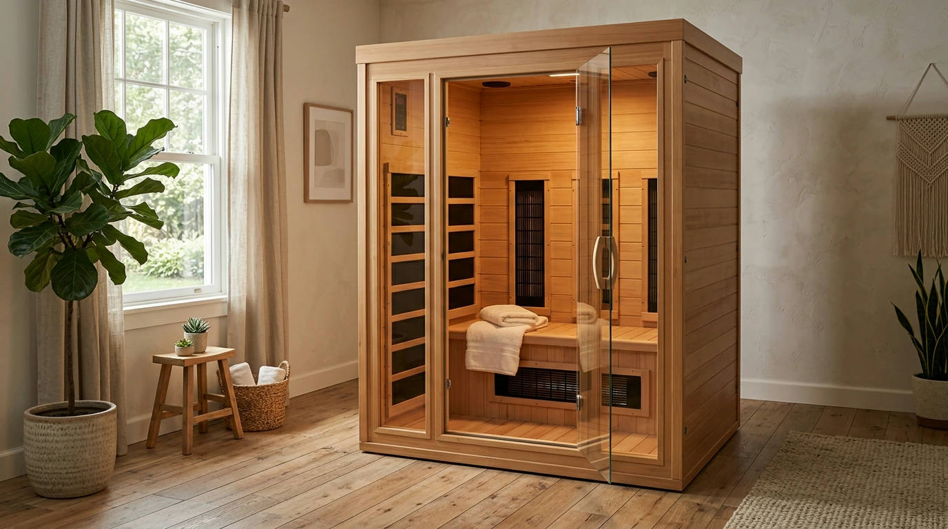 2-Person Low EMF Infrared Sauna: Even Heat, Easy Routine