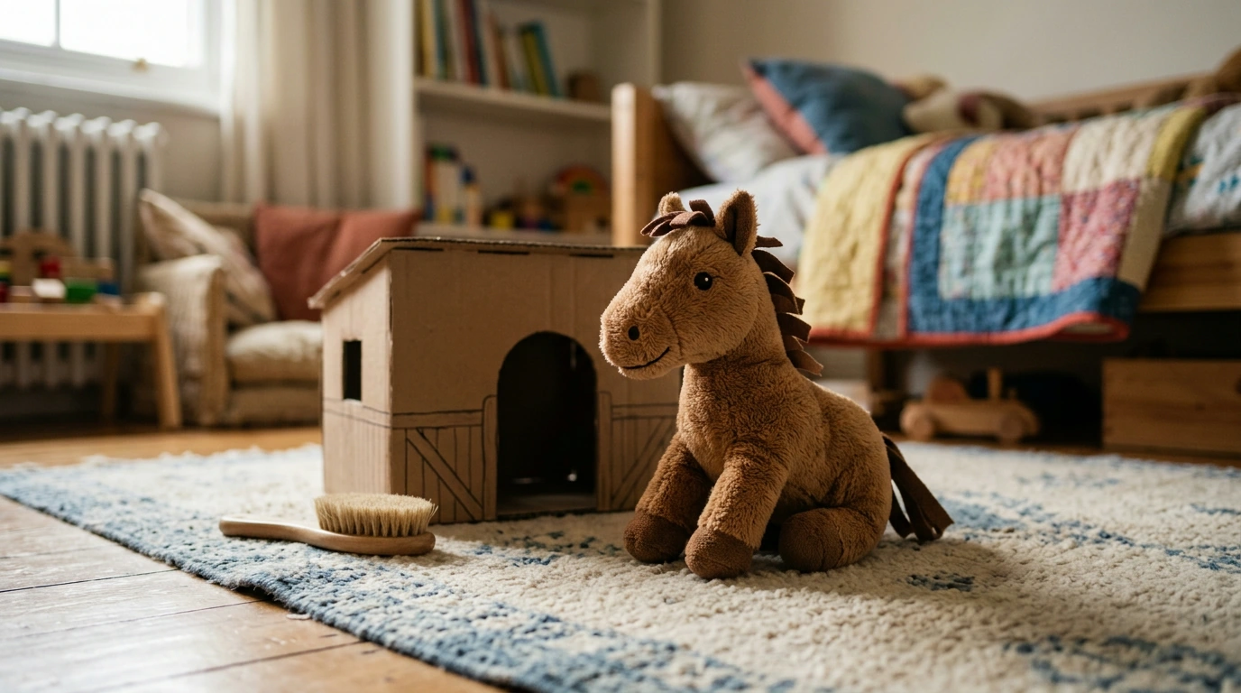 Cute Lifelike Pony Plush Toy: Play, Comfort & Care