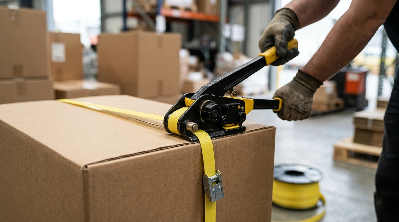 Manual Strapping: 6 Steps to Tension, Seal, and Cut