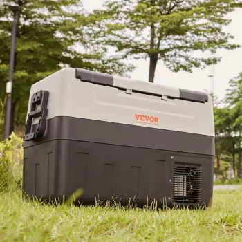 Dual-Zone Car Fridge: Adjustable Temps for Travel