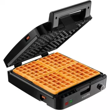Stainless Steel Belgian Waffle Maker for Crispy Results