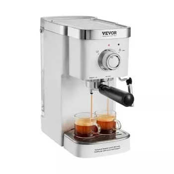 15-Bar Semi-Auto Espresso + Steam Wand: Home Café