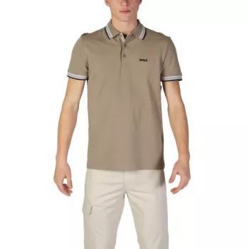 Boss Men’s Brown Polo Shirt: Easy Smart-Casual Style
