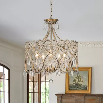 Heart Crystal Ceiling Light: Romantic Modern Room Guide