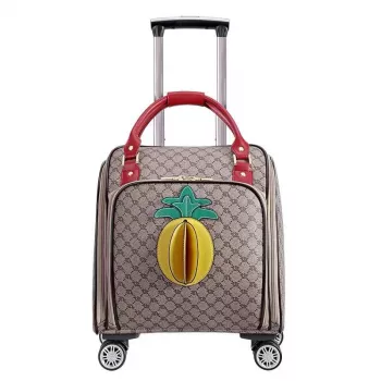 Vintage Gray Carry-On Spinner: Stylish Smooth Travel