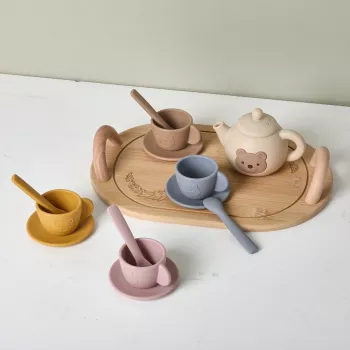 Soft Silicone Tea Party Playset for Babies & Toddlers